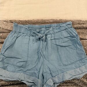 Aerie High Waist Light Blue Women's Shorts